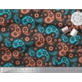 thumbnail image 2 of Soimoi Black Cotton Cambric Fabric Floral & Paisley Fabric Prints By Yard 42 Inch Wide, 2 of 3