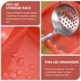 thumbnail image 3 of KONTONTY 3-Piece Foldable Pot Lid Organizer Rack, Storage Tool for Household Cabinet and Countertop, 3 of 8