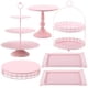thumbnail image 1 of Juego de 6 soportes para tartas, pedestal para cupcakes con niveles, plato de postre, bandeja de torre para servir para bodas, cumpleaños, fiestas de baby shower, 1 of 8