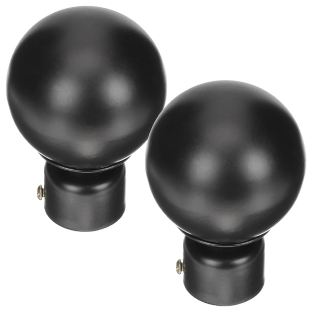 2 piezas Cortina de hierro Finials Cortina Finial de la tapa del extremo para la decoración de la cortina