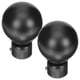 thumbnail image 1 of 2 piezas Cortina de hierro Finials Cortina Finial de la tapa del extremo para la decoración de la cortina, 1 of 5