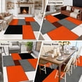 thumbnail image 5 of 6'x9' Area Rugs, Modern Orange Beige Indoor Outdoor Area Rug for Living Room Bedroom, Abstract Black Grey Color Blocks Washable Bathroom Rugs Kitchen Floor Carpet Mats Home Decor Aesthetic, 5 of 8