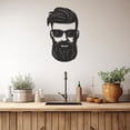 thumbnail image 3 of LaModaHome Exclusive Man Portrait Metal Wall Art – Durable & Artistic Metal Wall Art for Home and Office Decor, Perfect for Any Interior Design Aesthetic, 3 of 5
