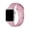 Pink, variant on Black Silicone Band Compatible with Apple Watch
