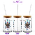 thumbnail image 2 of Just a Certified Nursing Assistant Cna Who Loves Her Pug 16oz Glass Cup Mug Dog Lover Gifts Glass Can with Bamboo Lid and Straw - 00003, 2 of 5