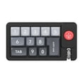 thumbnail image 1 of Teclado de juegos mecánicos con joystick, teclado programable portátil Numpad 12 Cableado para trabajo portátiles de la computadora portátil Mujeres Negro, 1 of 8