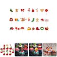 thumbnail image 3 of KAKOWELY 24 adornos navideños para cupcakes, decoración navideña, palillos de frutas y comida para tartas., 3 of 5