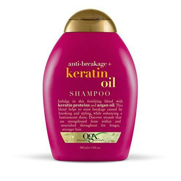 OGX Shampoo, Anti-Breakage Keratin Oil, 13oz (Pack of 2)