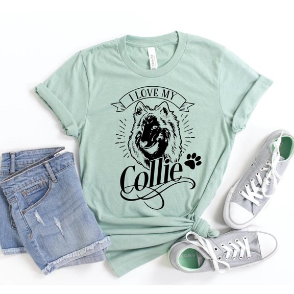 I love My Collie Shirt Dog Lover T-shirt Collie Tee Animal I Love My Owner Gift For Him Doggy Rescue Adoption Tshirt