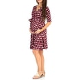 thumbnail image 1 of EGNMCR Robe Mode pour Femmes à Col en V à Manches Courtes Robe pour Femmes Enceintes, 1 of 4