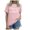 Pink, variant on Vetement Femme ete 2025 Casual Round Neck Short Sleeve T Shirt With Letter Print For Men And Women Stylish Graphic Tee For Everyday Wear Summer Shirt Women Long T Long Sleeve Thin S S