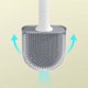 thumbnail image 4 of Escobilla y soporte para inodoro, cepillo para inodoro de silicona con soporte ventilado, suministros de limpieza, cepillo limpiador para inodoro, baño (5 unidades), 4 of 5
