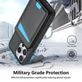 thumbnail image 2 of Compatible With iPhone 16 Pro Max Phone Case,Back Magnetic Detachable Flip Wallet,Compatible With Magsafe,With Kickstand,Card Slots,PU Leather Shockproof Rugged Phone Case Cover,Black, 2 of 10