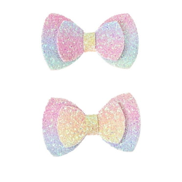 Way to Celebrate Easter Sparkles Bow Hair Clips, 2 Pieces