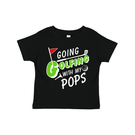 Inktastic Going Golfing with My Pops Kids Golf Boys or Girls Toddler T-Shirt