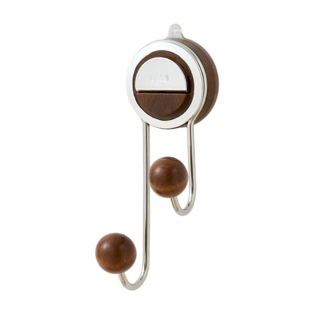 Luzkey Suction Cup Hook without Punching Shower Hook for Household Kitchen Washroom Brown