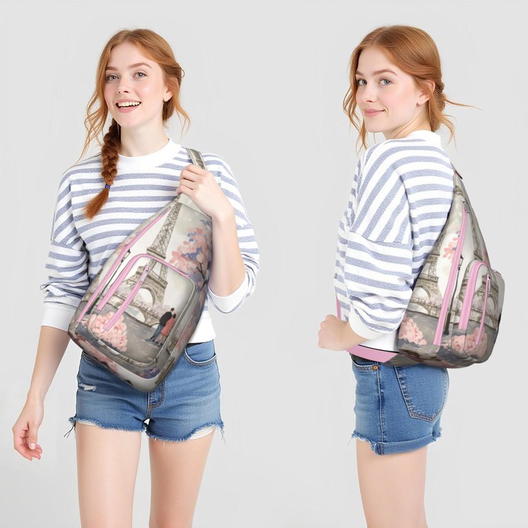 Sling Backpack Crossbody Shoulder Backpack Gym Sports Travel  display picture 3