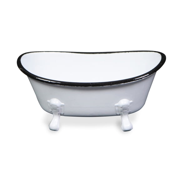 Cheungs 5130WT, White Metal 7" x 4" Hand Crafted Bathtub