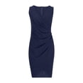 thumbnail image 5 of Elainilye Fashion Dresses for Women Summer Sleeveless Casual Sexy Long Dress Date Night Dress,Blue, 5 of 7