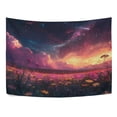 thumbnail image 4 of Wobogo Pink Flower Sea Tapestry 60×51in Home Living Room Bedroom Wall Hanging Ornaments, 4 of 10