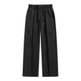thumbnail image 1 of Dagugfen Summer Pants for Men Elastic Waist Drawstring Straight Leg Loose Lightweight Cargo Lounge Pants Pockets, 1 of 7