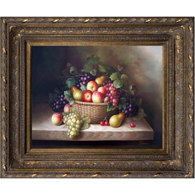 Artmasters Collection AC69558668DG Basket Of Fruits II Framed Oil