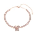 thumbnail image 2 of SmartBy Women Anklet Double-layered Shiny Rhinestone Adjustable Length Butterfly Ankle Decoration Jewelry Party Beach Daily Ankle Chain Anniversary Birthday Gift, 2 of 7