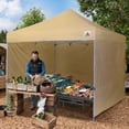 thumbnail image 4 of ABCCANOPY 10 ft x 10 ft Metal Pop-Up Commercial Canopy Tent with walls, Beige, 4 of 8