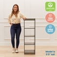 thumbnail image 6 of ECR4Kids 4-Cube Double-Sided Vertical Storage Organizer, Classroom Furniture, Grey Wash, 6 of 9