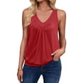 thumbnail image 1 of UPPADA Womens Tank Tops Summer Sleeveless Shirts Ladies Ribbed Wide Shoulder Straps Tees Racerback Tight Slim Fitted Workout Tank Tops Fitted Tops Racer Back Blouses,Deal of Day, 1 of 8