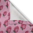 thumbnail image 5 of Ambesonne Fruit Grommet Curtain, Pop Art Style Strawberry, 50" x 72", Pale Pink Magenta, 5 of 6
