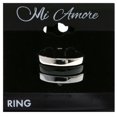 thumbnail image 2 of Mi Amore Stackable Multiple-Ring-Set Silver-Tone/Black Size 9.00, 2 of 2