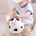 thumbnail image 4 of LEEYNEER Cow Piggy Bank Large Capacity Save Money Storage Holder Multifunctional Unbreakable Vinyl Money Saving Pot Cartoon Animal Money Bank Children Birthday Christmas Gift, 4 of 8