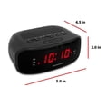 thumbnail image 2 of Magnasonic Radio reloj digital AM/FM con respaldo de batería, alarma dual, funciones de suspensión y repetición, opción de atenuación de pantalla (EAAC200), 2 of 5