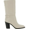 thumbnail image 2 of Franco Sarto Women's Vance Square Toe Mid Calf Boot Vanilla White 11M, 2 of 3