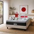 thumbnail image 1 of Colchón Matrimonial América Aspen + 2 Almohadas Suaves + Protector de Colchón + Juego de Sabanas Blancas Atlas Del Descanso, 1 of 8