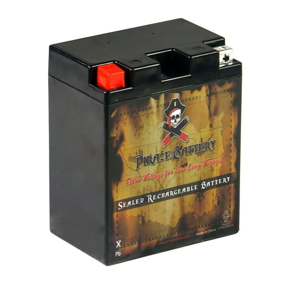 Pirate Battery Ytx14ah-bs (14ah-bs 12 Volt,12 Ah, 210 Cca) Atv Battery for Polaris 330cc Magnum Trail Boss 2006