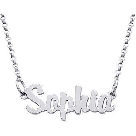 name walmart sterling personalized necklace mini silver