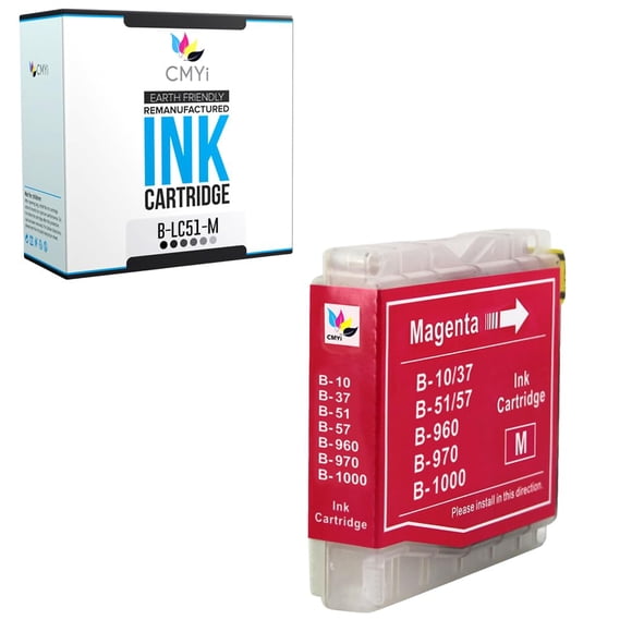 Cartucho de tinta CMYi LC51 magenta de 12 ml para impresoras Brother
