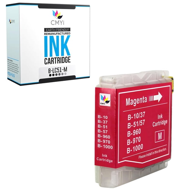 Cartucho de tinta CMYi LC51 magenta de 12 ml para impresoras Brother