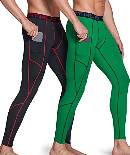 ATHLIO Mens Compression Pants Running 