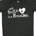 thumbnail image 4 of Inktastic Bestie Frenchie Boys or Girls Baby Bodysuit, 4 of 5