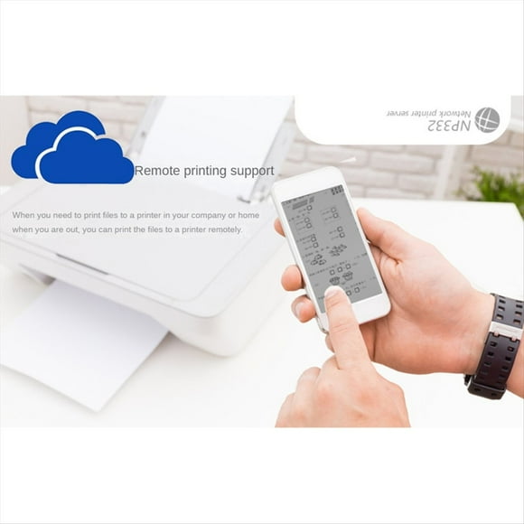 Servidor de Impresión en Red USB de 3 Puertos NP332 Servidor de Impresión en Red de Interfaz Múltiple (Versión de Red)