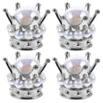 thumbnail image 1 of 4Pcs Rhinestone ABS Valve Stem Covers for Car Tire Valve and Decoration, 1 of 8