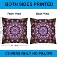 thumbnail image 2 of Set of 2 Retro Floral Mandala Compass Medallion Bohemian Pillow Covers Boho Decor Hippie Throw Pillows Decorative for Sofa Couch 18 x 18, 2 of 6