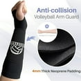 thumbnail image 3 of 1 Pair Volleyball Padded Passing Forearm Hitting Sleeves, Arm Sleeves and Wrist Support with Protection Pad for Girl, Boy, Adult, 3 of 9