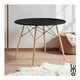 thumbnail image 5 of Mesa Eames Redonda 80 CM Minimalista Con Madera negro, 5 of 7