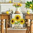 thumbnail image 2 of Sunflower Vase Sunshine Summer Table Runner, Spring Kitchen Dining Table Decoration for Home Party Decor, 2 of 5
