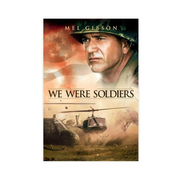 We Were Soldiers Movie Poster Modern Nostalgic Decoration Clubhouse Restaurant Bar School Atmosphere Poster 1 Canvas Poster Wall Art Decor Print Picture Paintings for Living Room Bedroom Decoration