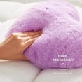 thumbnail image 3 of Heart Pillows, Love Heart Shaped Pillow, Small Cute Purple Heart Pillows for Gifts, Faux Rabbit Throw Pillows for Her, Kids, Girls Home Decoration, 10X11 Inch, 3 of 8